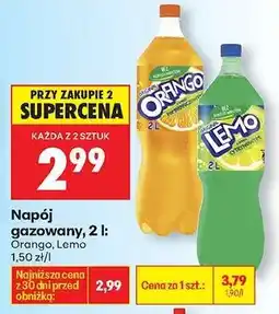 Biedronka Napój gazowany, 2 l: Orango, Lemo oferta