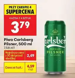 Biedronka Piwo Carlsberg Pilsner, 500 ml oferta