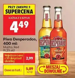 Biedronka Piwo Desperados, 400 ml oferta