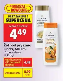 Biedronka Żel pod prysznic Linda, 400 ml oferta