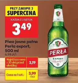 Biedronka Piwo jasne pełne Perła Export, 500 ml oferta