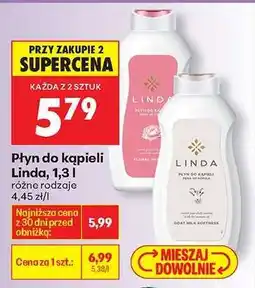 Biedronka Płyn do kąpieli Linda, 1,3 l oferta