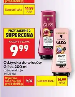 Biedronka Odżywka do włosów Gliss, 200 ml oferta