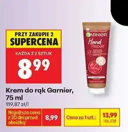 Biedronka Krem do rąk Garnier, 75 ml oferta