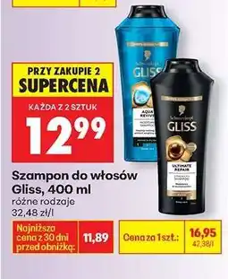 Biedronka Szampon do włosów Gliss , 400 ml oferta