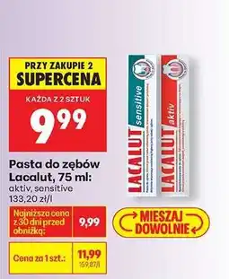 Biedronka Pasta do zębów Lacalut, 75 ml oferta