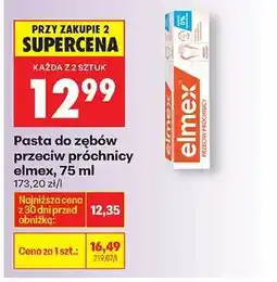 Biedronka Pasta do zębów przeciw próchnicy elmex, 75 ml oferta