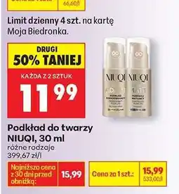 Biedronka Podkład do twarzy NIUQI, 30 ml oferta