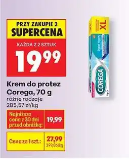 Biedronka Krem do protez Corega , 70 g oferta