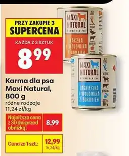 Biedronka Karma dla psa Maxi Natural, 800 g oferta