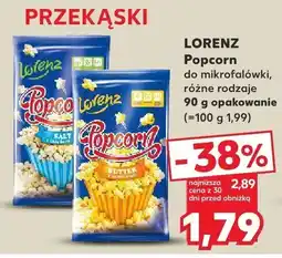 Kaufland Popcorn do mikrofali różne rodzaje oferta