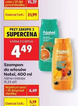 Biedronka Szampon do włosów Natei, 400 ml oferta