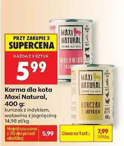 Biedronka Karma dla kota Maxi Natural, 400 g oferta