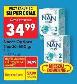 Biedronka Nan Optipro Nestlé 650 g : oferta