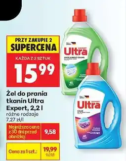 Biedronka Żel do prania tkanin Ultra Expert, 2,2 l oferta