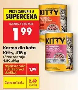 Biedronka Karma dla kota Kitty, 415 g oferta