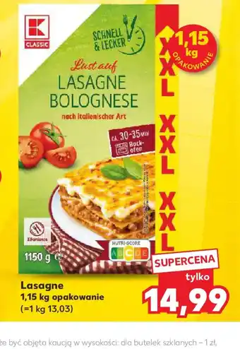 Kaufland K Classic Lasagne Bolognese oferta