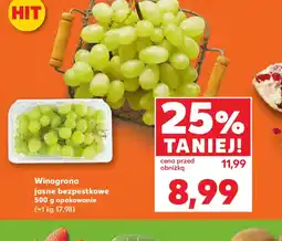 Kaufland Winogrona jasne bezpestkowe oferta