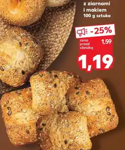 Kaufland Bułka z ziarnami i makiem oferta