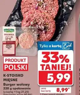 Kaufland K-Stoisko Mięsne Burger wołowy oferta