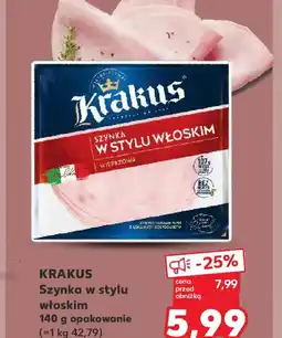Kaufland Krakus Szynka w stylu włoskim oferta