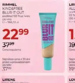 Jawa Drogerie Rimmel Kind&Free Blur It Out podkład oferta