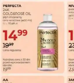 Jawa Drogerie Perfecta 24K Gold&Rose Oil płyn micelarny oferta
