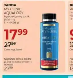 Jawa Drogerie Janda My Clinic Aqualogy tonik oferta