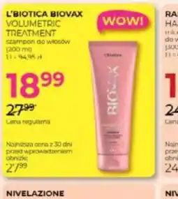 Jawa Drogerie L'BIOTICA BIOVAX szampon oferta