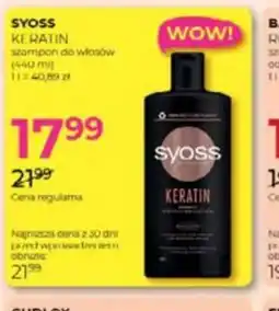 Jawa Drogerie SYOSS KERATIN szampon do włosów oferta