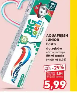 Kaufland Aquafresh Junior pasta do zębów oferta