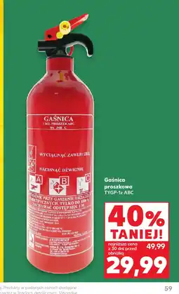Kaufland Gaśnica proszkowa TYGP-1z ABC oferta