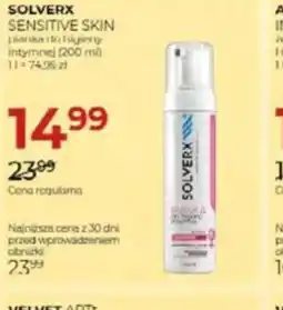 Jawa Drogerie Solverx Sensitive Skin pianka oferta