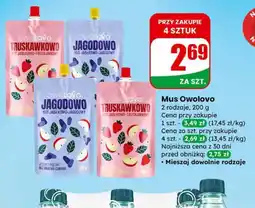Dino Mus Owolovo (jabłkowo-truskawkowy, jabłkowo-jagodowy) oferta