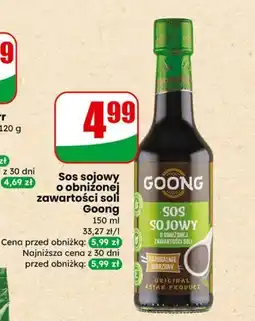 Dino Sos sojowy o obniżonej zawartości soli Goong oferta