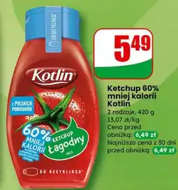 Dino Ketchup 60% mniej kalorii Kotlin oferta