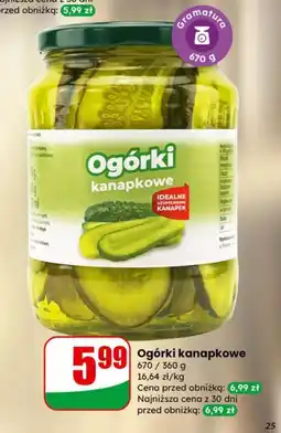 Dino Ogórki kanapkowe oferta