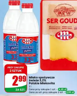 Dino Mleko spożywcze świeże 3,2% Polskie Mlekovita oferta