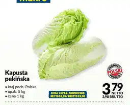 Makro Kapusta pekińska oferta