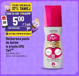 Polomarket Bezbarwna pasta do butów w płynie EMU 2w1 oferta