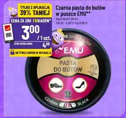 Polomarket Czarna pasta do butów w puszce EMU oferta