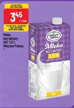 Polomarket Mleko bez laktozy UHT 1,5% Mleczna Polana oferta