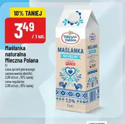 Polomarket Maślanka naturalna Mleczna Polana (1 l) oferta