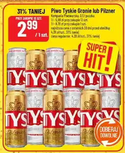 Polomarket Piwo Tyskie Gronie lub Pilzner oferta