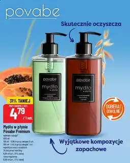 Polomarket Mydło w płynie Povabe Premium (papaja i trawa cytrynowa bursztyn i owies) oferta