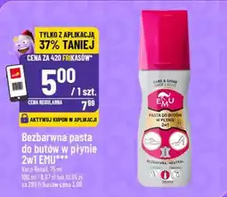 Polomarket Bezbarwna pasta do butów w płynie 2w1 EMU oferta
