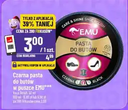 Polomarket Czarna pasta do butów w puszce EMU oferta