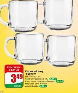 Dino Kubek szklany z uchem oferta