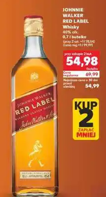 Kaufland JOHNNIE WALKER RED LABEL oferta