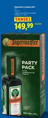 Lidl Jägermeister z pompką, likier oferta